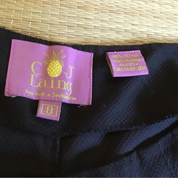 Vintage CJ Laing cotton embroidered cropped pants - Picture 2 of 13